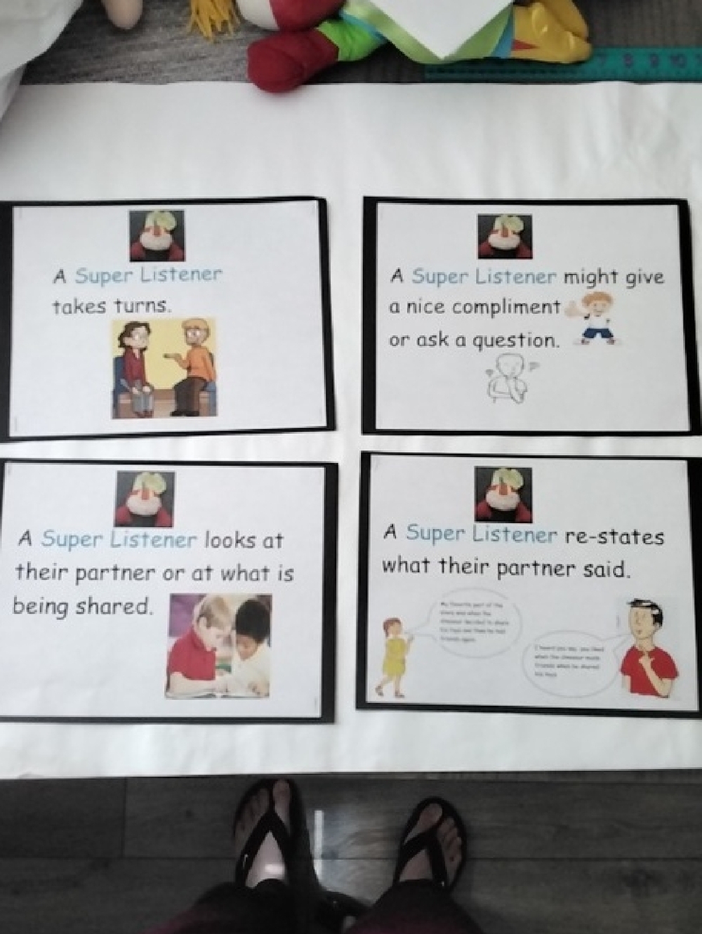 Classroom 'Super Listener' Behavior Posters